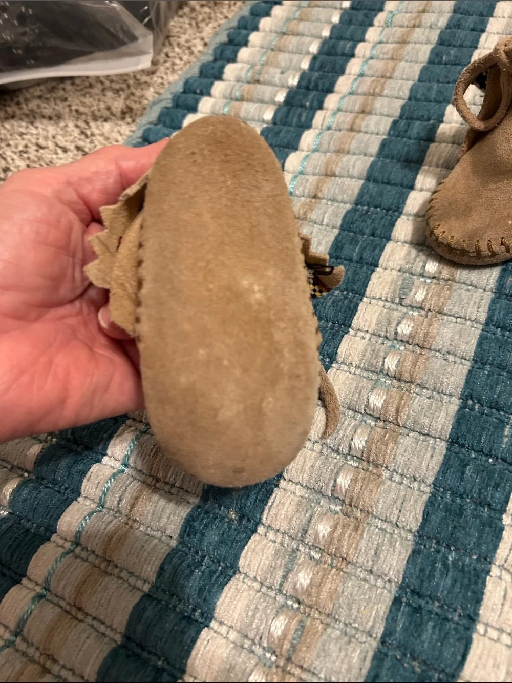 Minnetonka moccasin suede